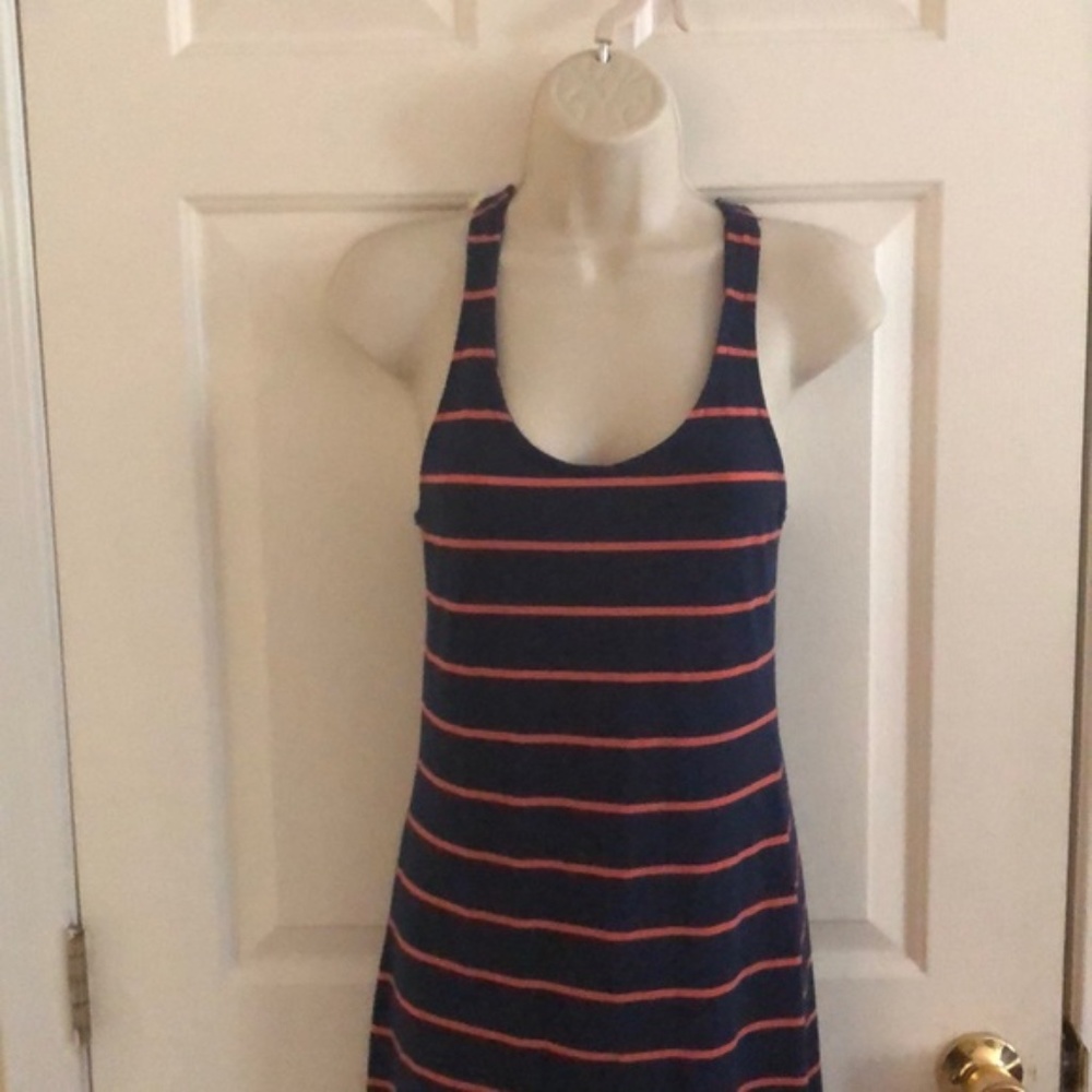 Nautical Racerback Maxi Dress Small - Picture 3 of 6